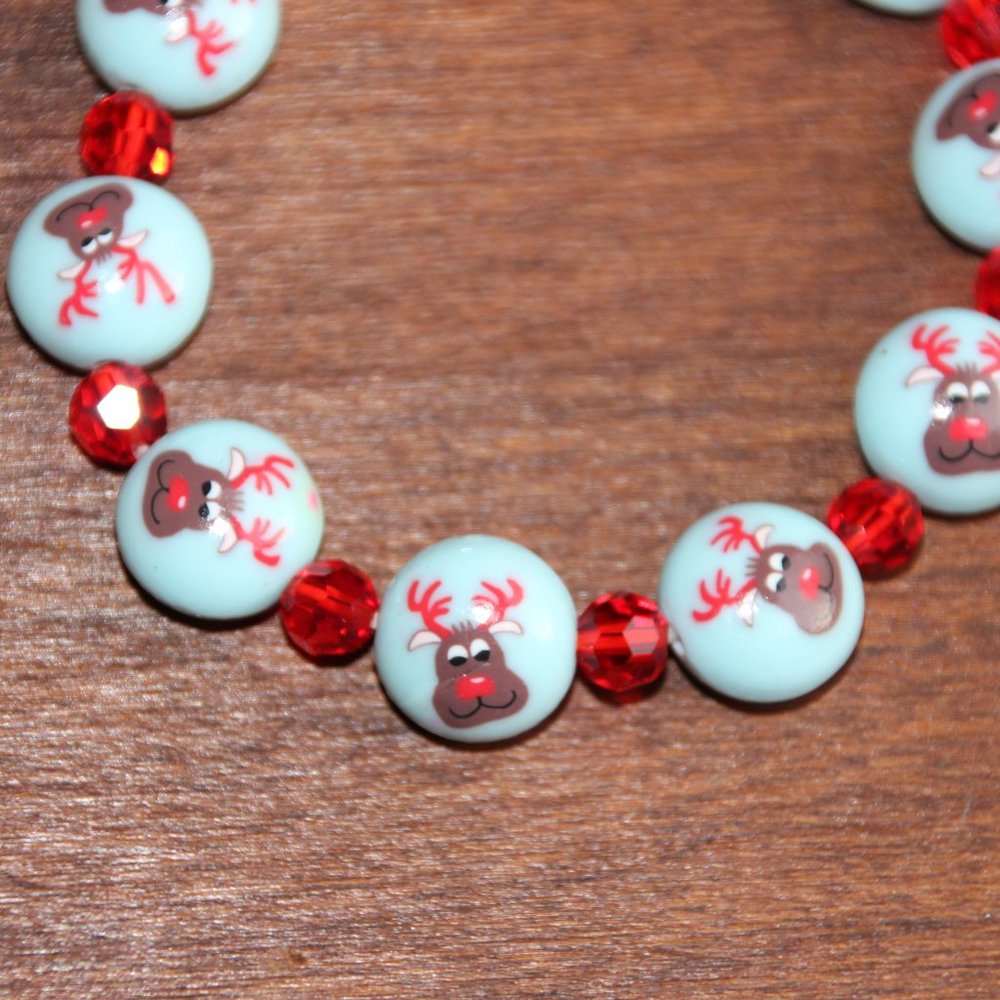 Christmas Rudolph rendear bracelet - Picture 2 of 6